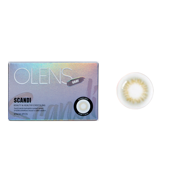 Olens - Scandi 1 Month - Gray - 2pcs - -1.50