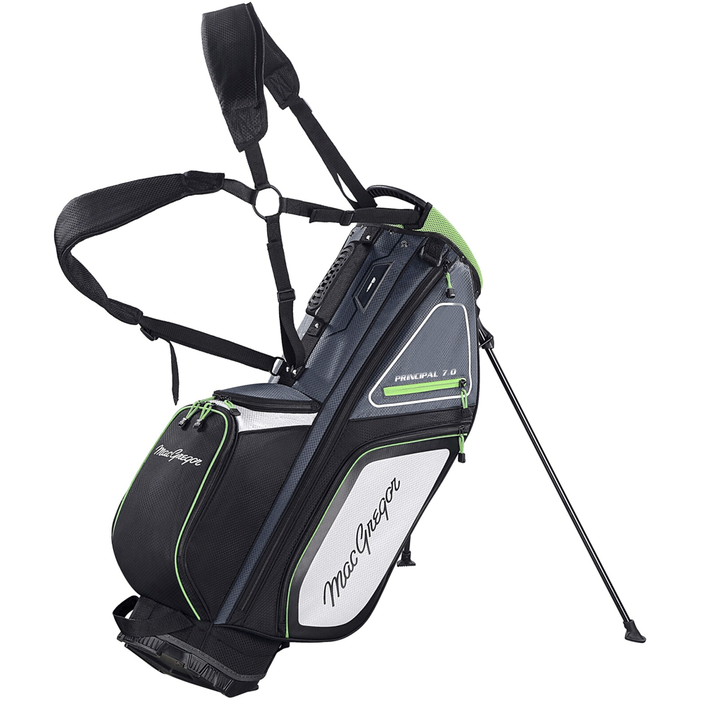 Macgregor 2024 Principal 7.0 9.5" Golf Stand Bag - Black / Grey / Green