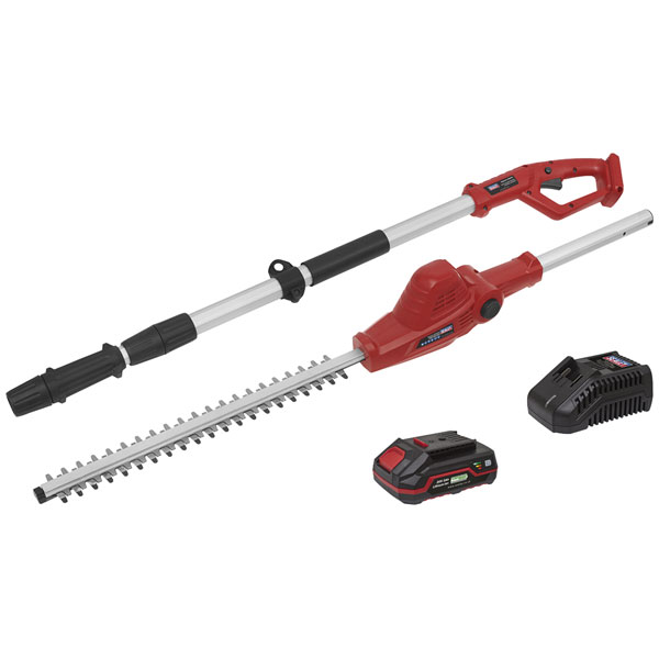 Sealey CP20VTP01 Cordless Telescopic Hedge Trimmer Kit 20V 2Ah
