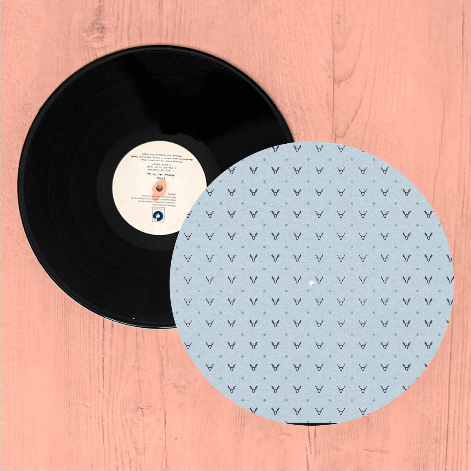 By IWOOT Simple Reindeer Turntable Slip Mat |