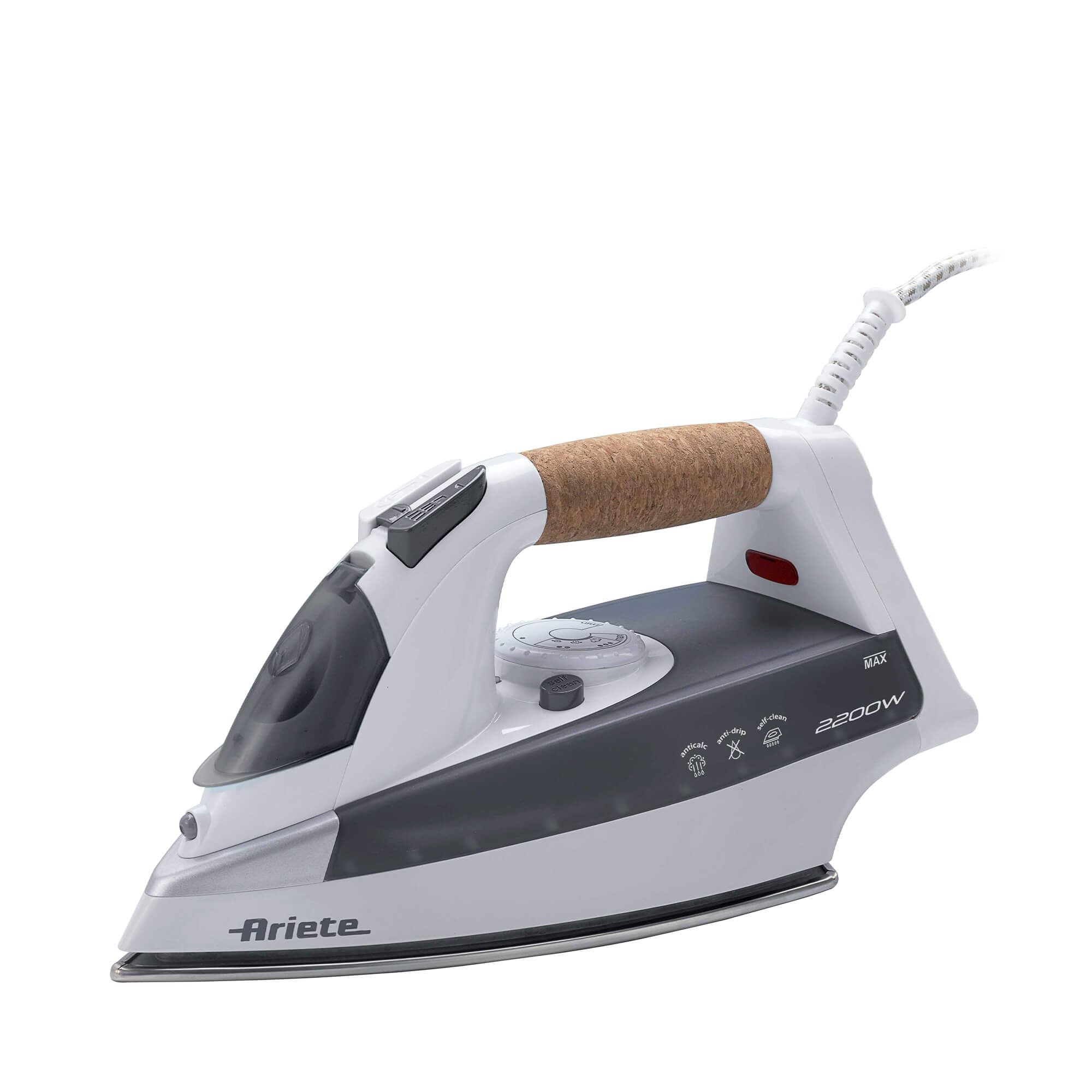 Ariete 6232 Steam Iron Ferro Da Stiro A Vapore 2200 Watt 300 Ml Colore Bianco E