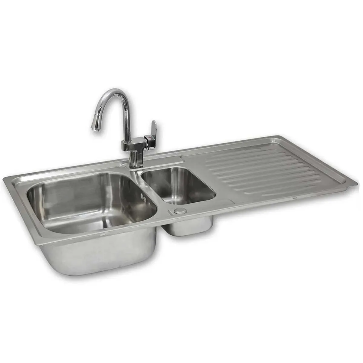 Kukoo Premium Stainless Steel Kitchen Sink and Confetti Tap - Silver