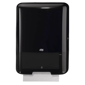 Tork Plastic Black Wall Mounting Paper Towel Dispenser, 136mm x 439mm x 333mm