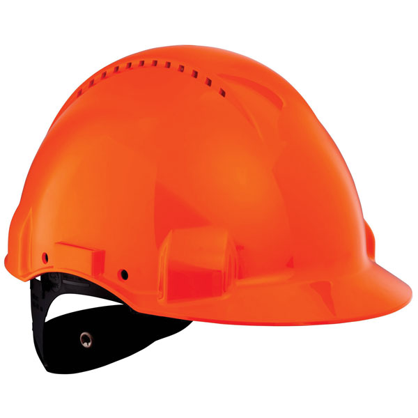 3M Peltor Uvicator G3000 Orange Safety Helmet, Ventilated