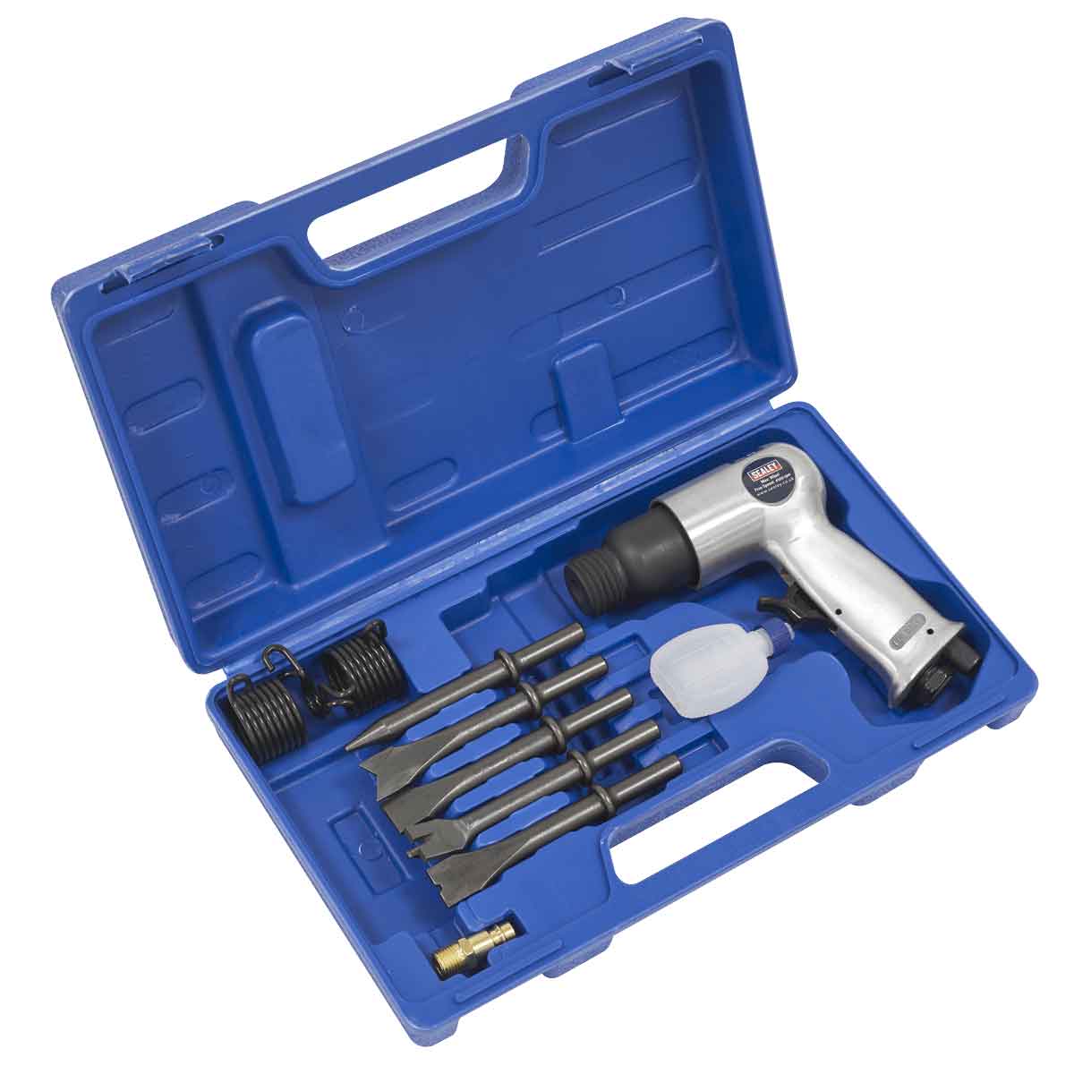 Sealey Air Hammer Kit With Chisels Medium Stroke Sa12/s