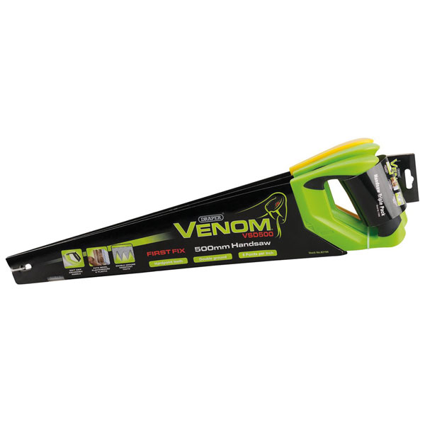 Draper 17693 Venom Double Ground 500mm Handsaws (3 Piece)
