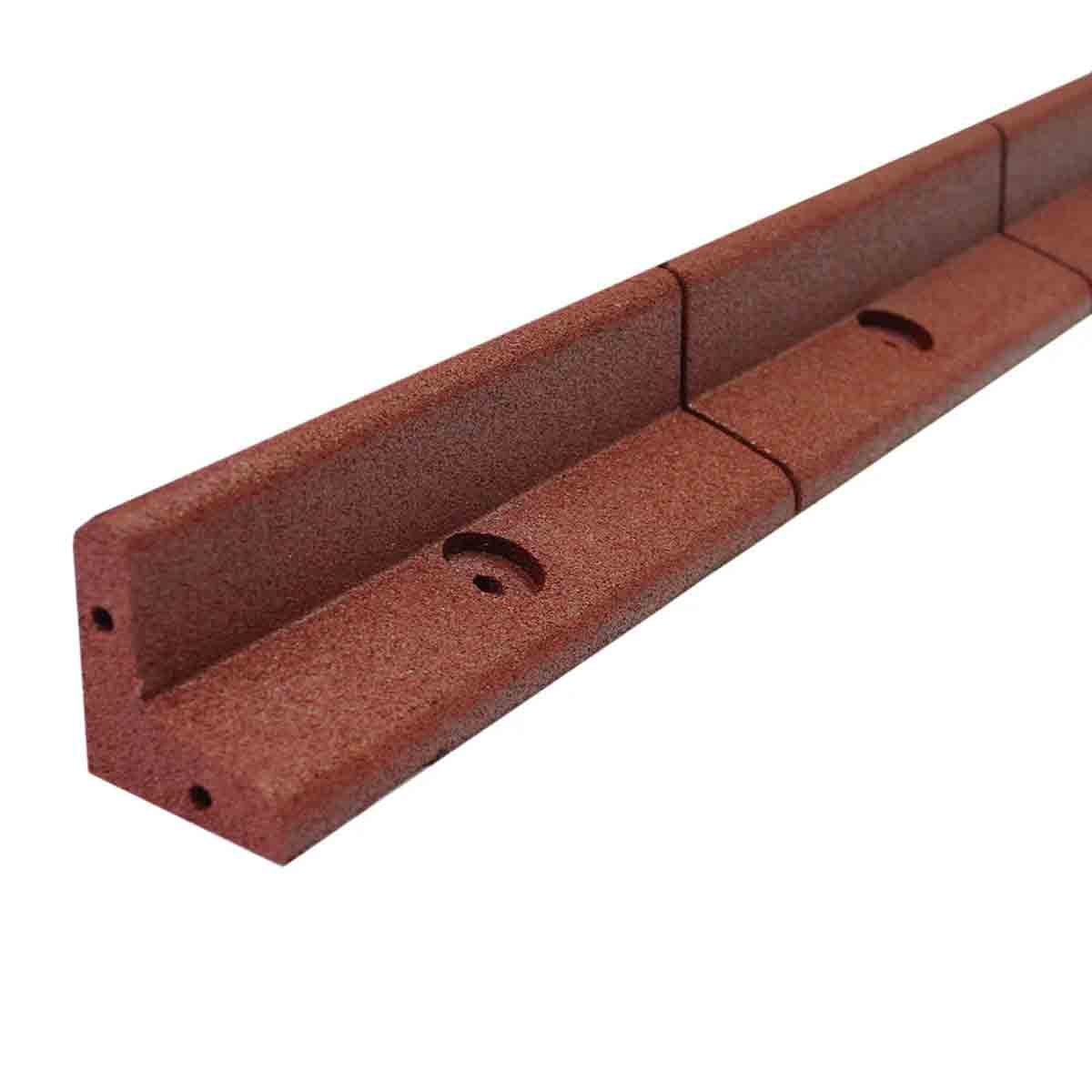 MonsterShop Flexible Lawn Edging Terracotta 1.2m x 8 - Terracotta