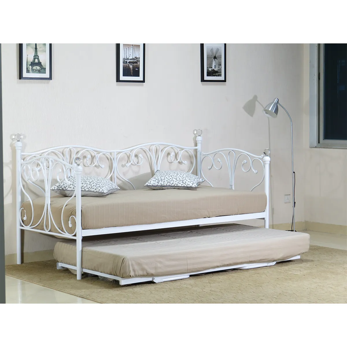 SleepOn Iris Single Day Bed - White