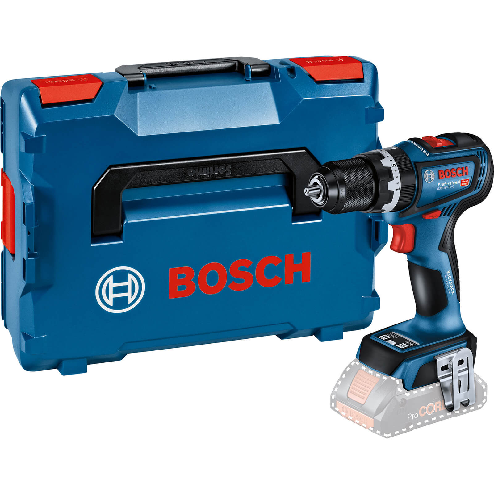 Bosch Professional Bosch GSB 18V-90 C 18v Cordless Brushless Combi Drill No Batteries No Charger Case