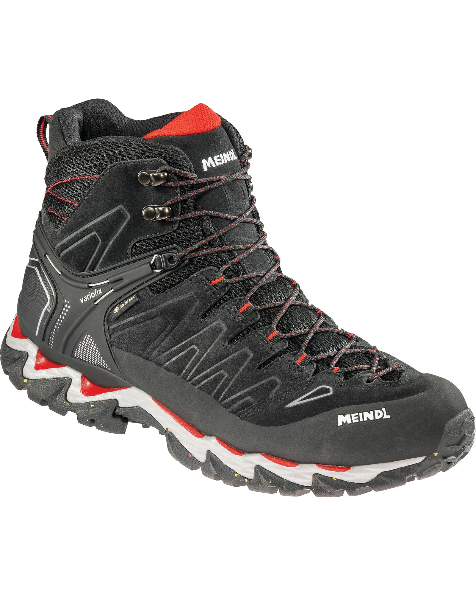Meindl Mens Lite Hike Gtx Boot Schwarz/Rot | 12