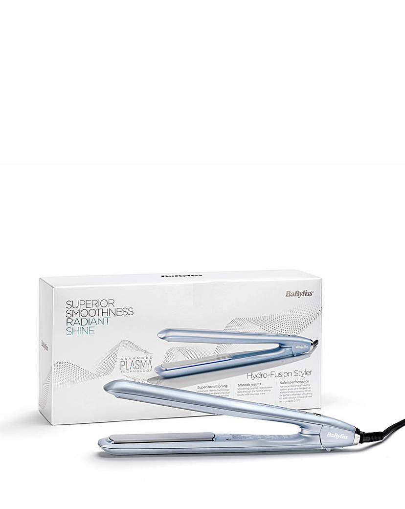BaByliss Hydro-Fusion 2573U Hair Straightener - Ice Teal Blue