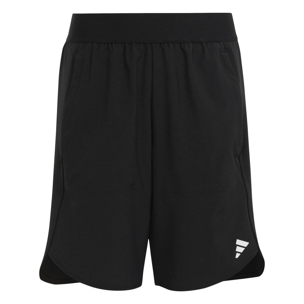 adidas Training Aeroready Shorts, Silver, Size 11-12 Years|11-12 YEARS
