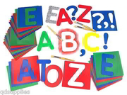 Major Brush Giant Upper Case Alphabet Stencil Set