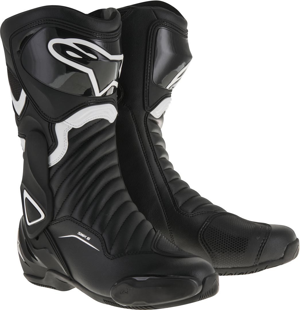 Alpinestars SMX-6 V2 Motorcycle Boots Black White 42