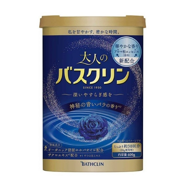 Bathclin - Adult Bath Salt Blue Rose - 600g