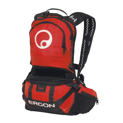 Ergon BE1 Protec Enduro Pack - Black / Red / 3 Litre / Small
