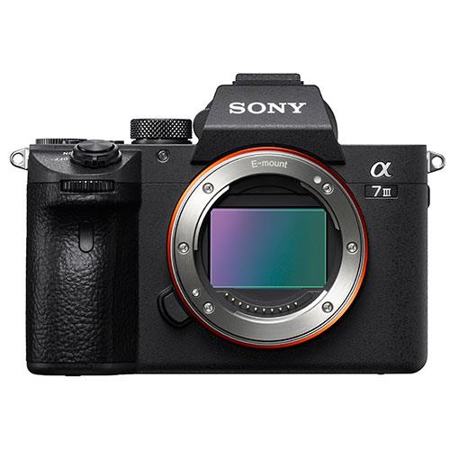 Sony a7 III (Alpha ILCE-7M3) Compact System Camera, 4K Ultra HD, 24.2MP, Wi-Fi, Bluetooth, NFC, OLED EVF, 5-Axis Image Stabiliser & Tiltable 3 LCD Screen, Body Only, Black