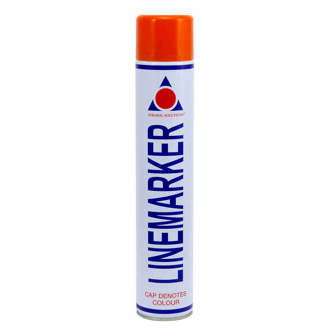 Aerosol Solutions Line Marking Paint - Orange - 750ml - Aerlmpo
