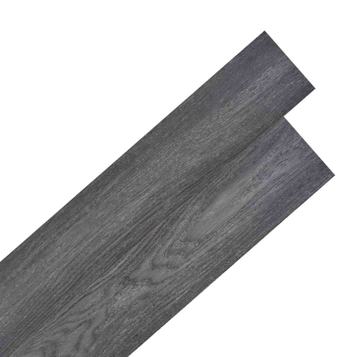 VidaXL Self-adhesive PVC Flooring Planks 5.02 m² 2 mm Black and White