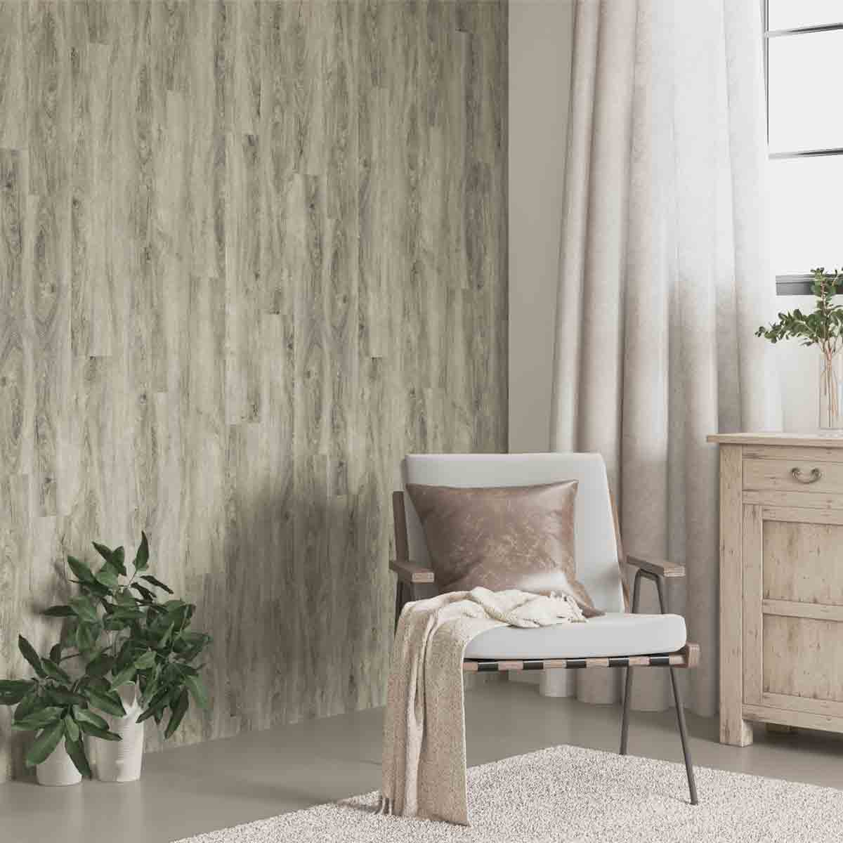 VidaXL Wall Panels Wood Look Grey Pvc 4.12 M²