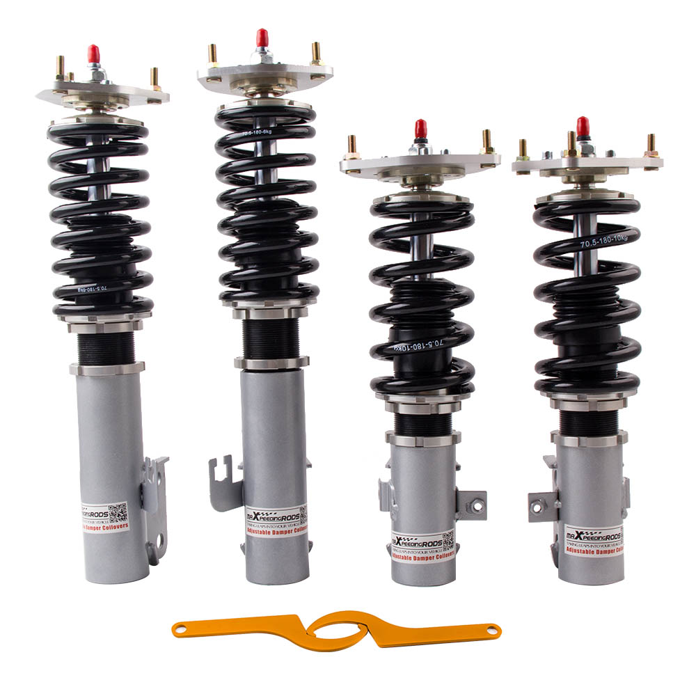 MaXpeedingrods Adj. Damper Coilovers compatible for Subaru Impreza GC8 Suspension Kit Shocks Struts
