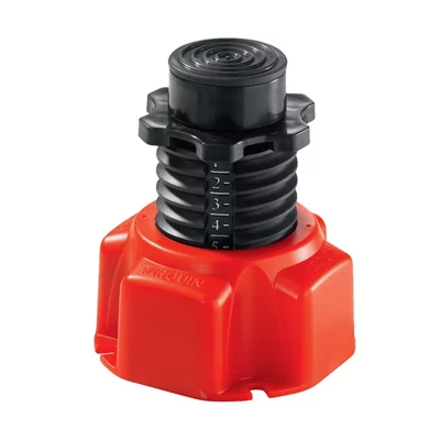 WIRQUIN Black & Red Plastic Shower Tray Feet, Pack Of 4