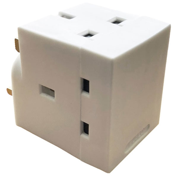 Dencon 5688nb 3 Way Adaptor 13a Fused