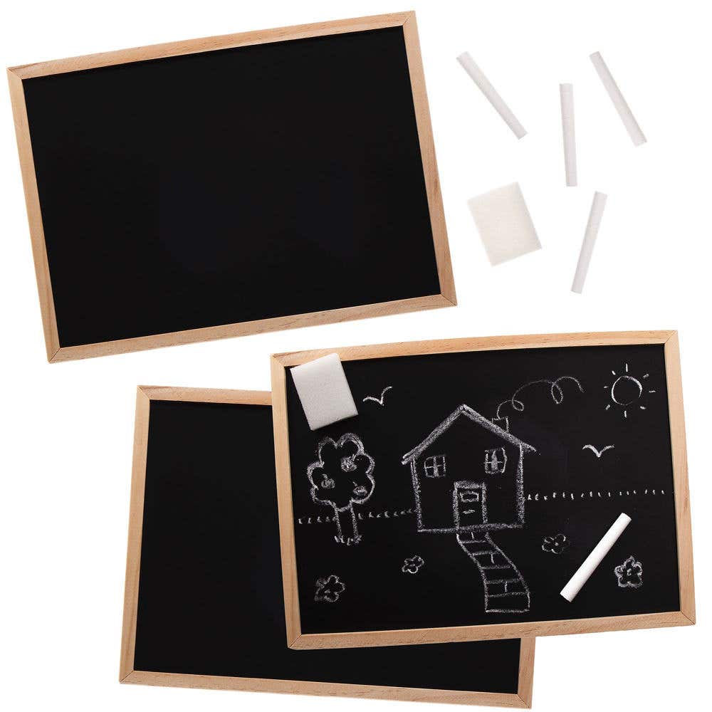 Baker Ross Large Wooden Chalkboards (Pack of 3)