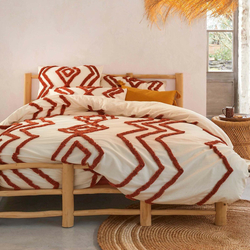 Madiba Boho Tufted 100% Cotton Duvet Cover by La Redoute