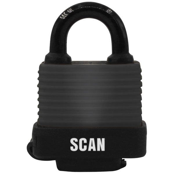 Scan Weatherproof Laminated Steel Padlock 45mm Scapllamwp45