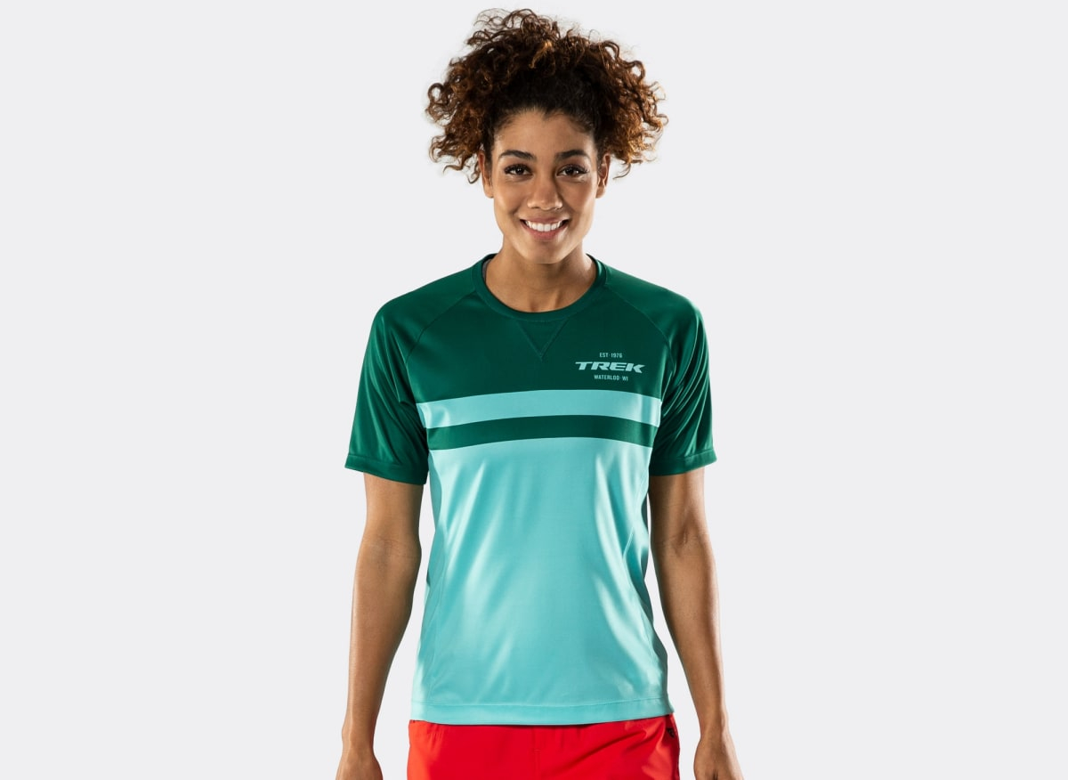 Bontrager Rhythm Womens Mountain Tech Tee Miami/British Racing Green