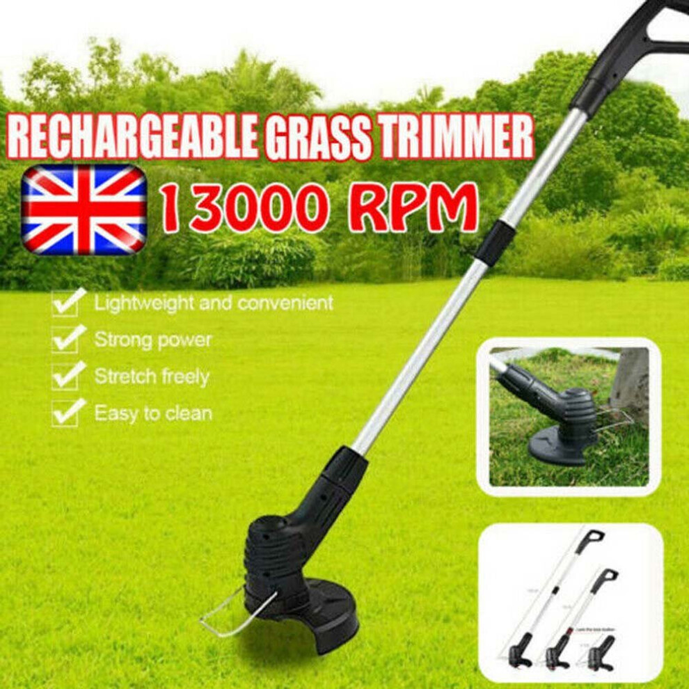 Unbranded Electric Cordless Grass Trimmer Garden Weed Strimmer Cutter Tool