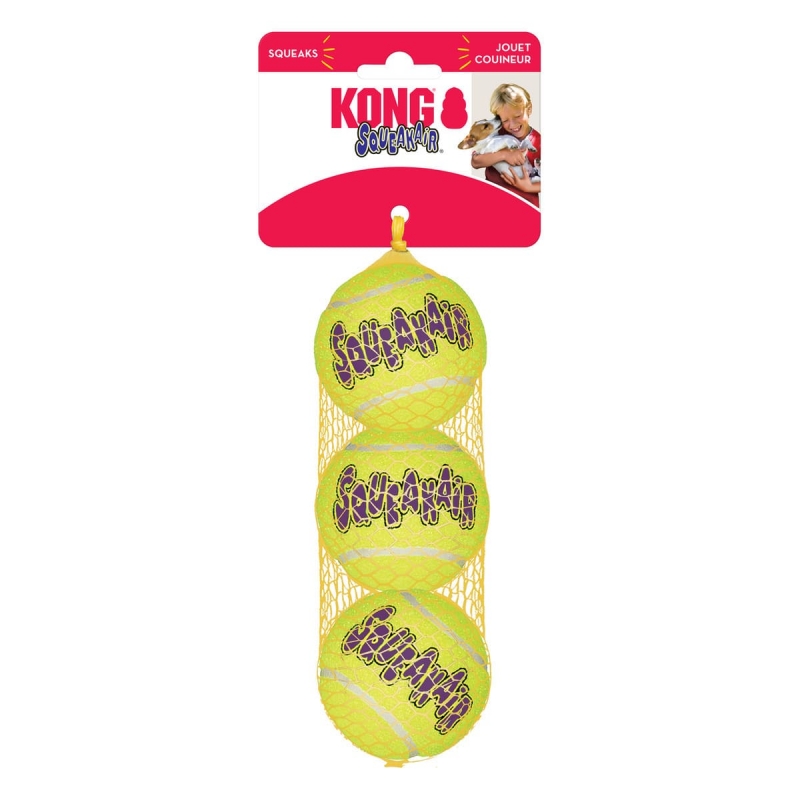 KONG AirDog Squeakair Ball - Medium (3 Pack)