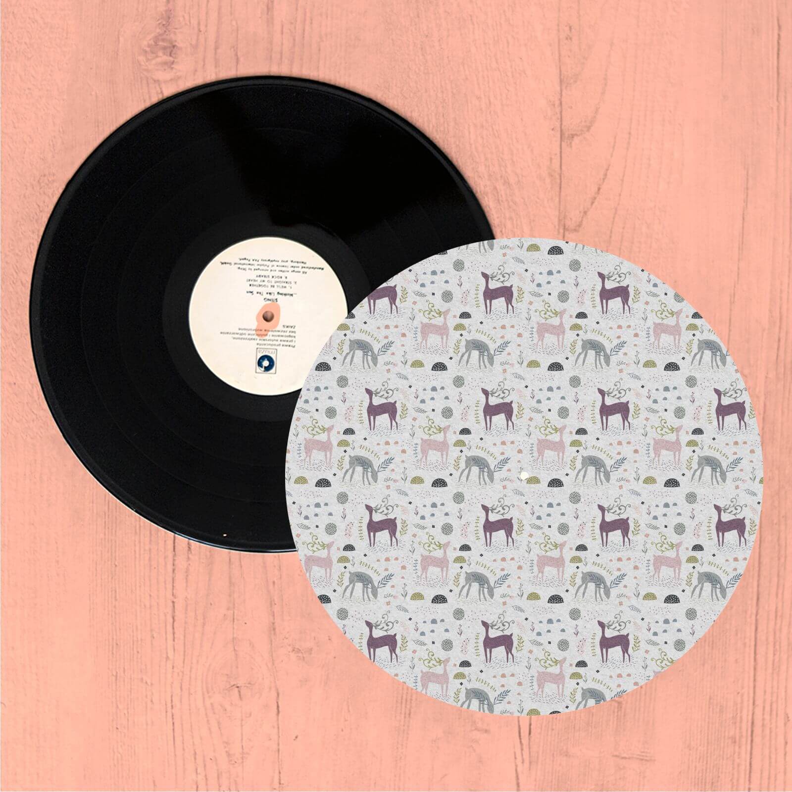 By IWOOT Light Deers Turntable Slip Mat |