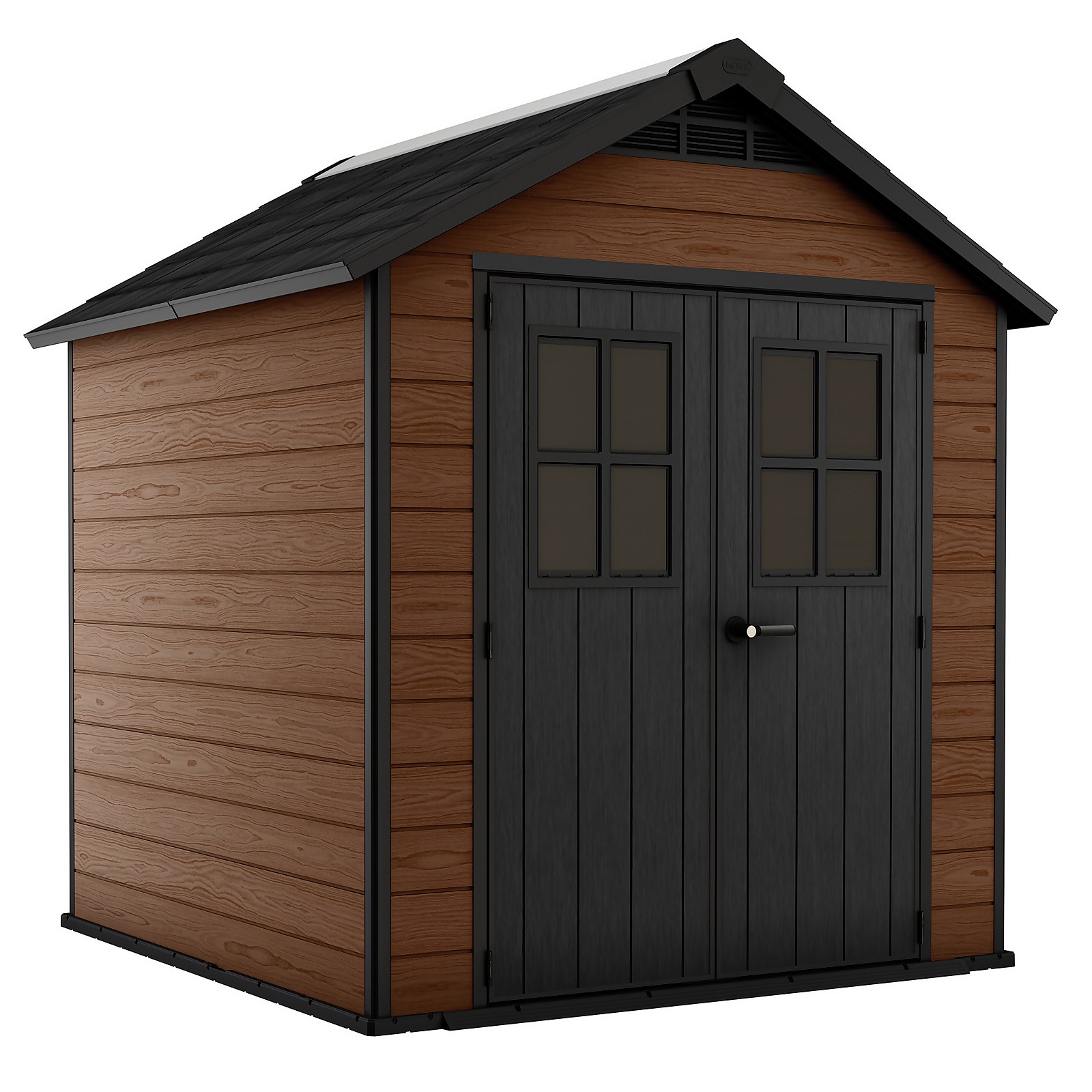 Keter 7'x 7' Keter Newton Plastic Garden Shed (2.29m x 2.23m)