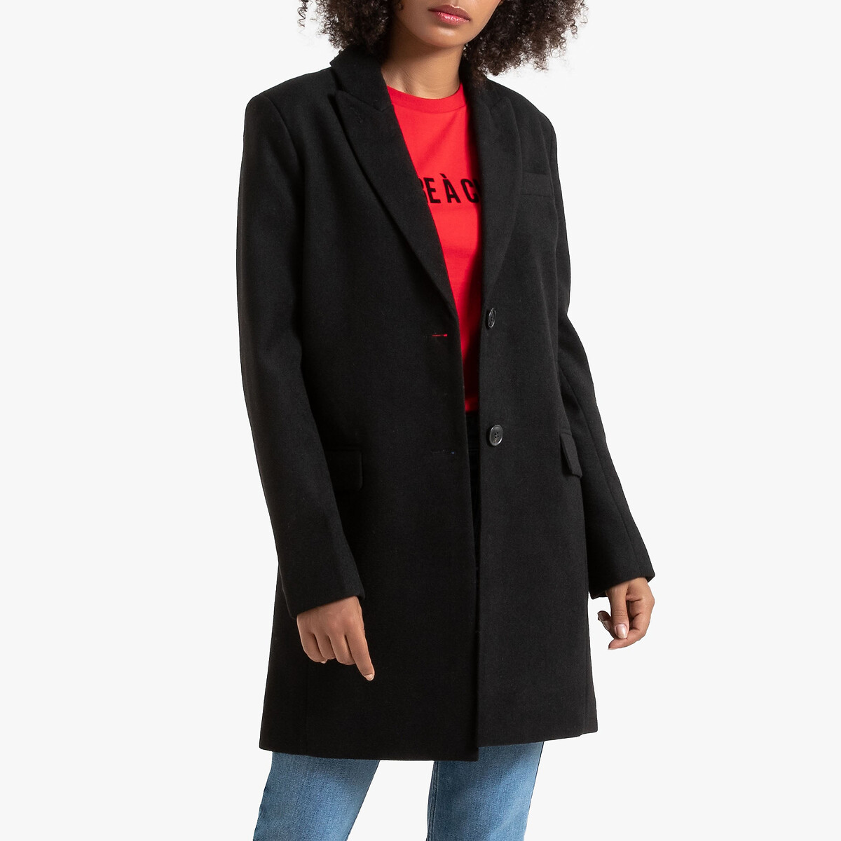 La Redoute Collections Mid-length Coat By La Redoute