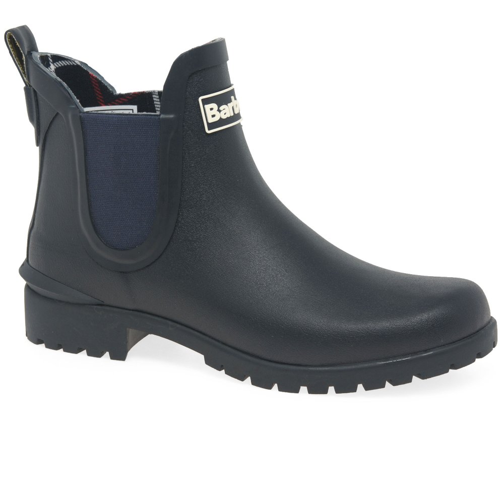 Barbour Women's Wilton Wellie Ankle Boots - BARBR28514 / 313 961 - Navy 4