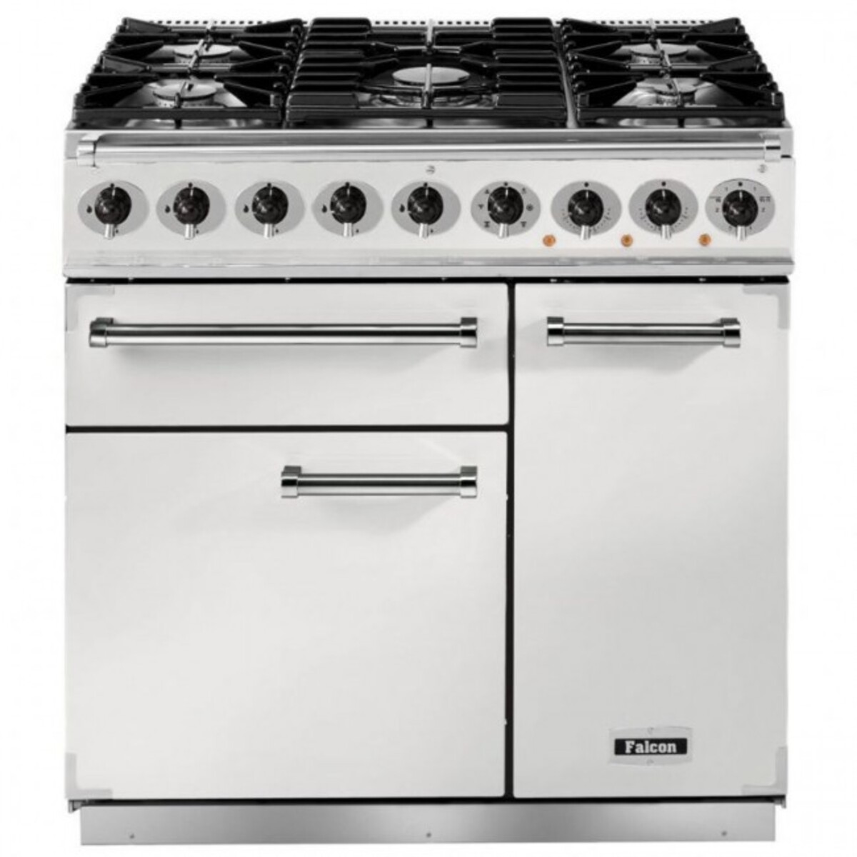 Falcon 900 Deluxe Dual Fuel Range Cooker, White