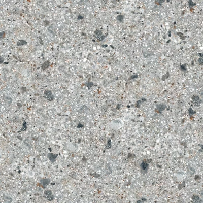 Splashwall Grey Terrazzo Effect Aluminium Splashback, (H)800mm (W)600mm (T)4mm