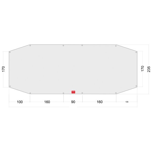 Tatonka Tapis de sol Floor Sheet PE Alaska Family DLX blanc
