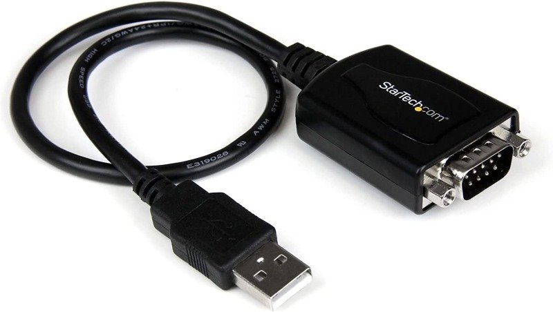 StarTech .com 1 ft USB to RS232 Serial DB9 Adapter Cable with COM Retention - DB-9 Male
