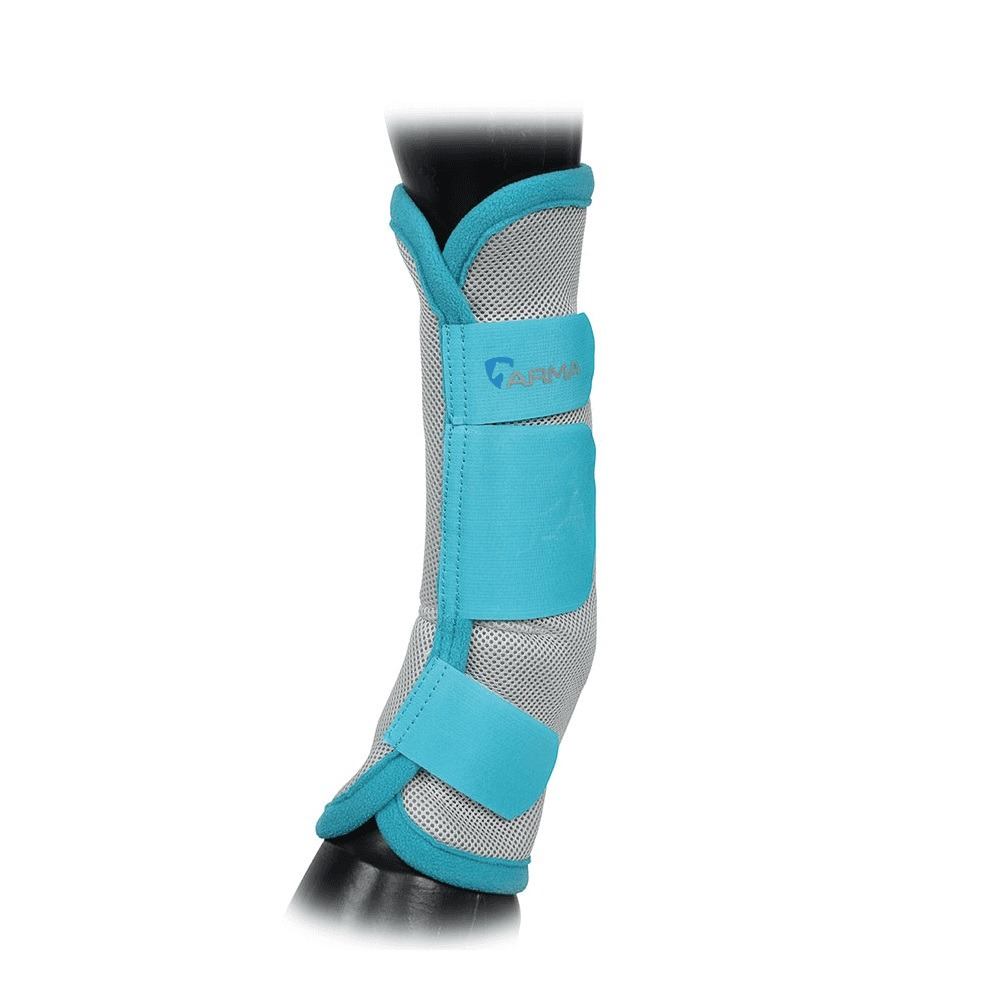 Shires Equestrian Stable and Turnout Boots | Shires ARMA Fly Turnout Socks Colour Teal Size Full