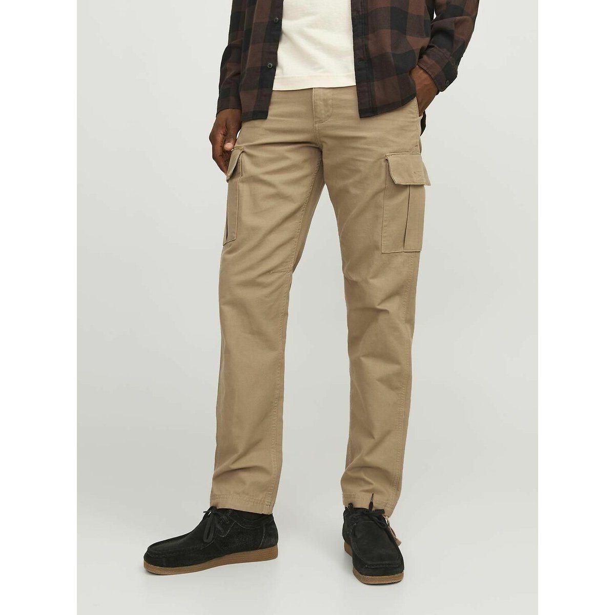Jack & Jones Cotton Tapered Cargo Trousers