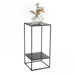 La Redoute Interieurs Hiba Two Tier Side/Pedestal Table in Metal by La Redoute