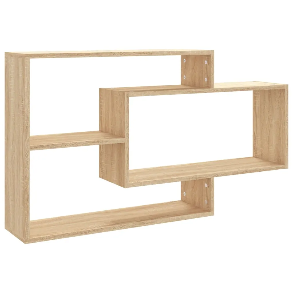 VidaXL Wall Shelves Sonoma Oak 104x20x58,5 cm Chipboard