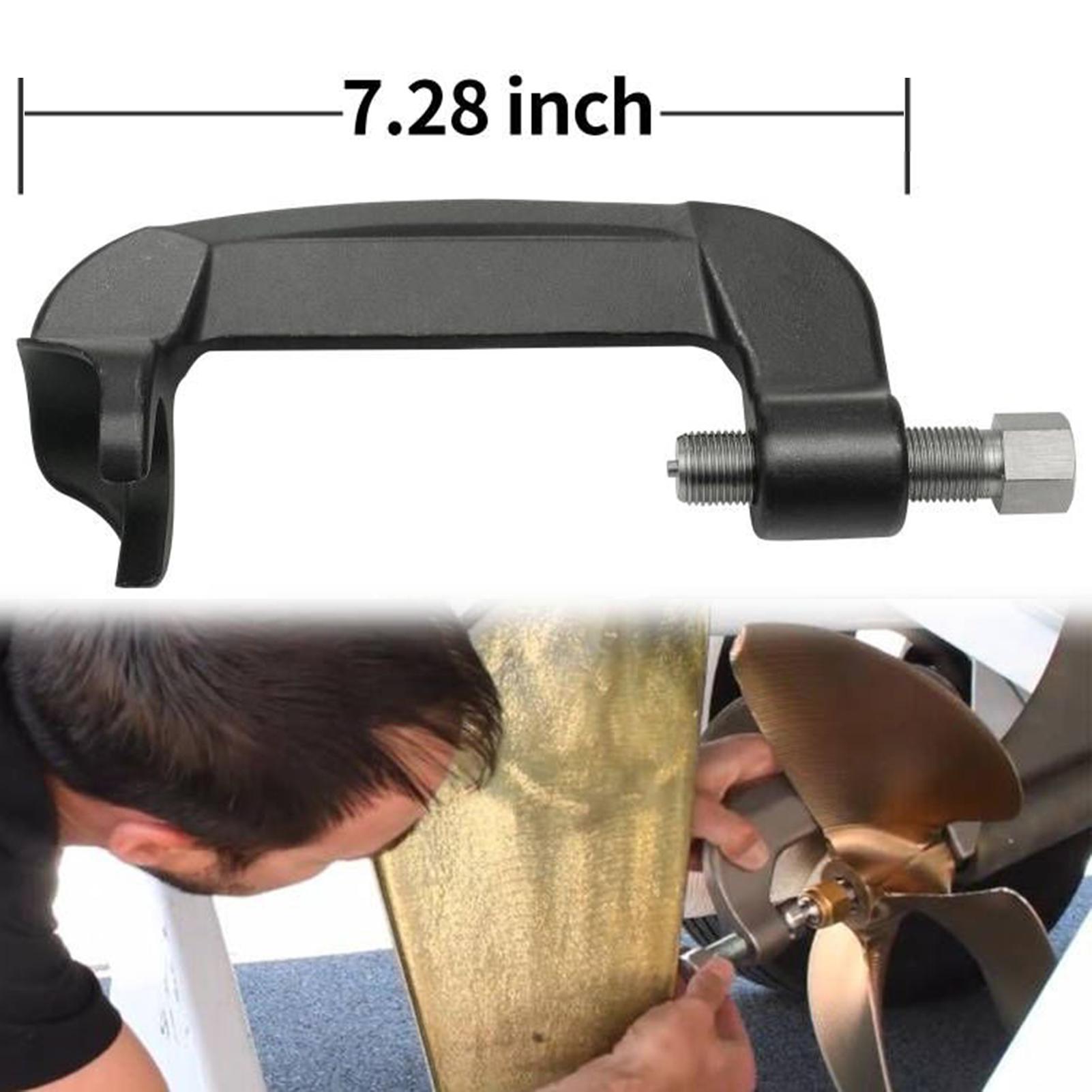 TOMTOP JMS Inboard Propeller Puller C Clamp Fit for 3/4   to 1-1/8   Shaft on Ski & Wakeboard black
