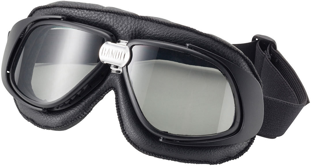 Bandit Classic Motorcycle Goggles, black, black, Size One Size