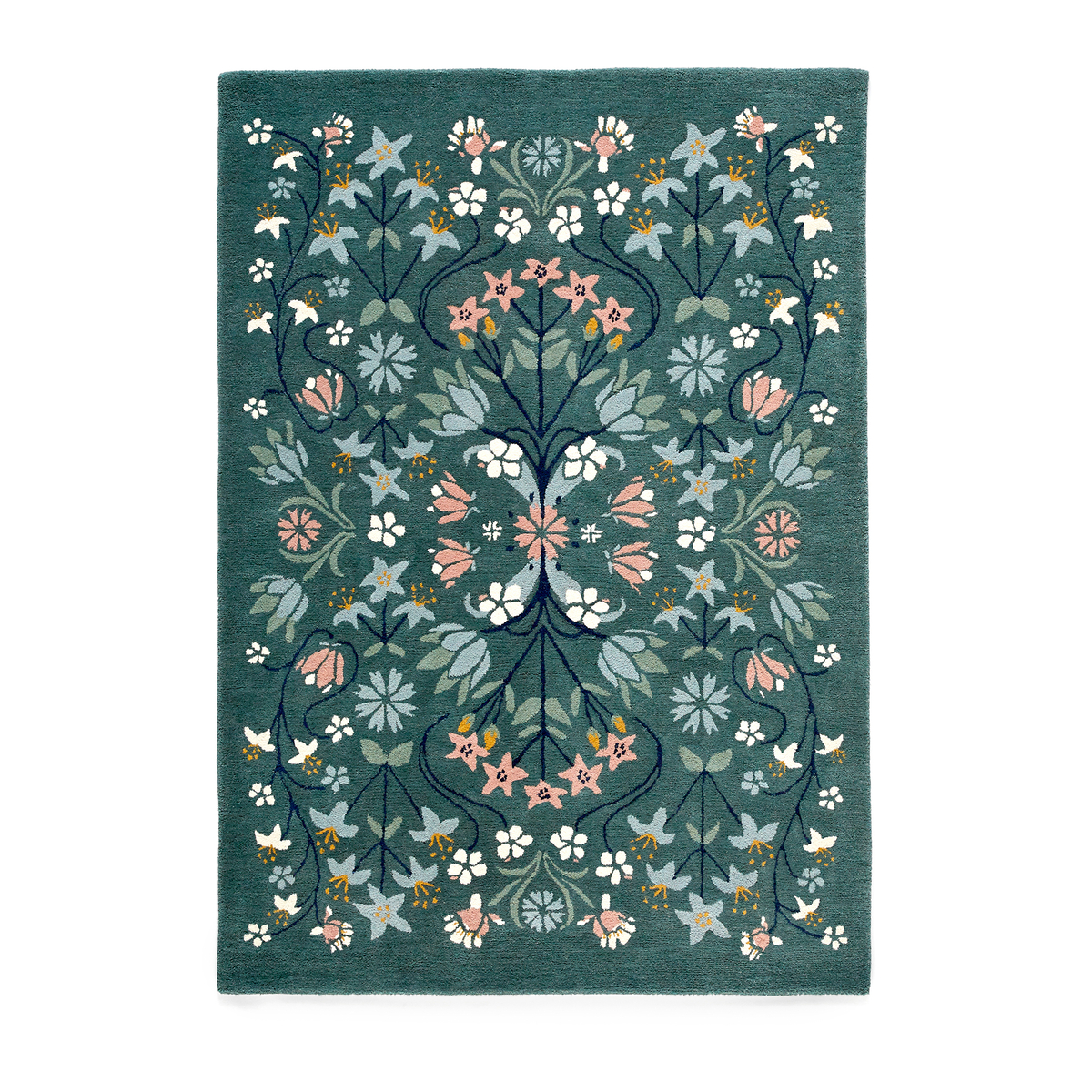 La Redoute Interieurs Pilar Floral Wool Rug by La Redoute