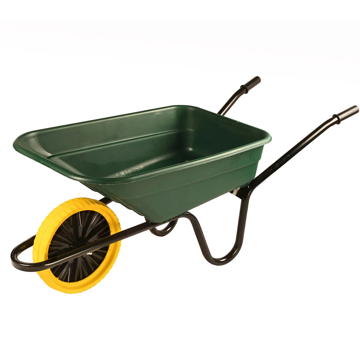 The Walsall Wheelbarrow Company Walsall Wheelbarrows 90 Litre Green Wheelbarrow Punctureproof