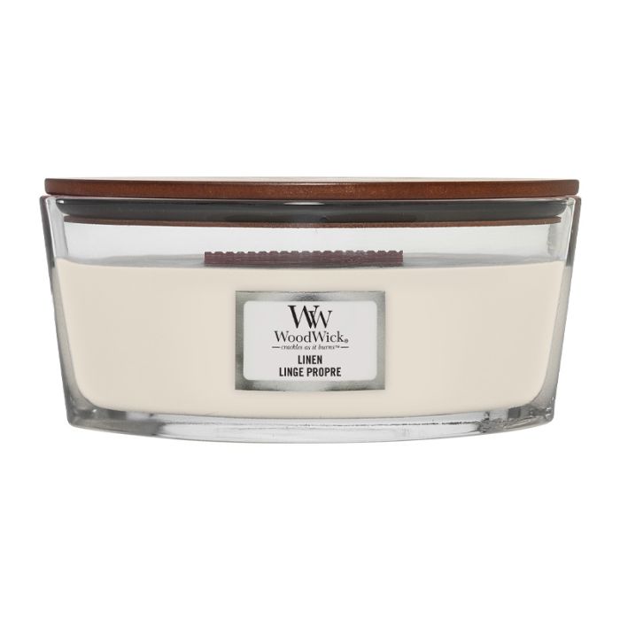 Woodwick Ellipse Candles Linen 453.6g / 16 oz.